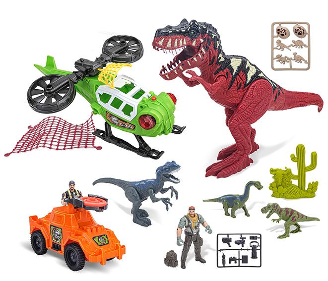 L&S Massive Dinos Pursuit Team Playset