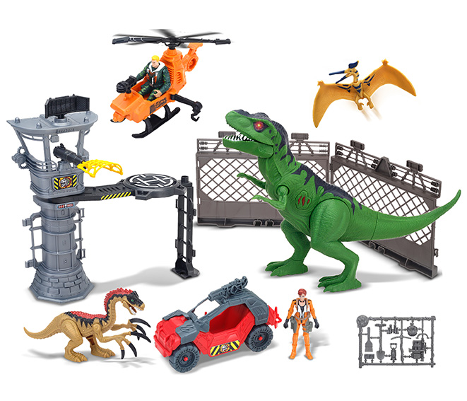L&S HQ Tower Dino Patrol Playset